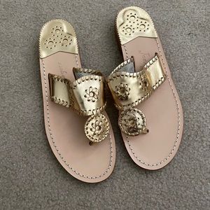 Jack Rogers Sandals - Never worn ! Brand new gold sandals